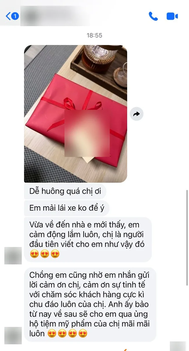 Real customer message (name hidden)
